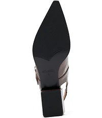 Marc Nolan Women's Chelsea Patent Leather Slingback Block Heel Pumps