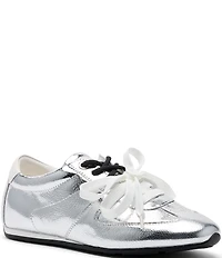 Marc Nolan Women's Colette Metallic Leather Two Tone Lace Up Sneakers