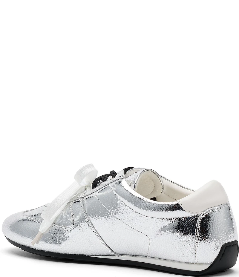 Marc Nolan Women's Colette Metallic Leather Two Tone Lace Up Sneakers