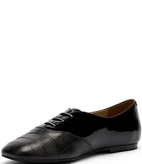 Marc Nolan Women's Crosstown Croco Patent Leather Ballet Sneakers