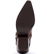 Marc Nolan Women's Frontier Leather Western Slingback Mules