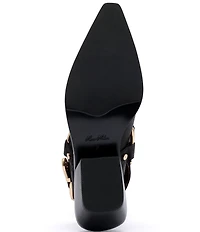 Marc Nolan Women's Frontier Leather Western Slingback Mules