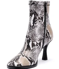 Marc Nolan Women's Gloria Snake Embossed Leather Ankle Boots