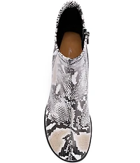 Marc Nolan Women's Gloria Snake Embossed Leather Ankle Boots