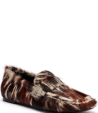 Marc Nolan Women's Jane Dark Horse Pony Hair Flats