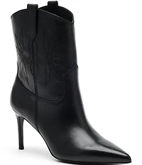 Marc Nolan Women's Jolene Leather Western Stiletto Ankle Boots
