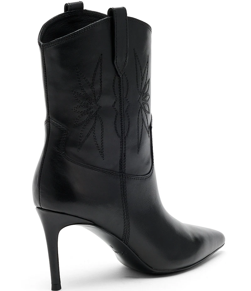 Marc Nolan Women's Jolene Leather Western Stiletto Ankle Boots