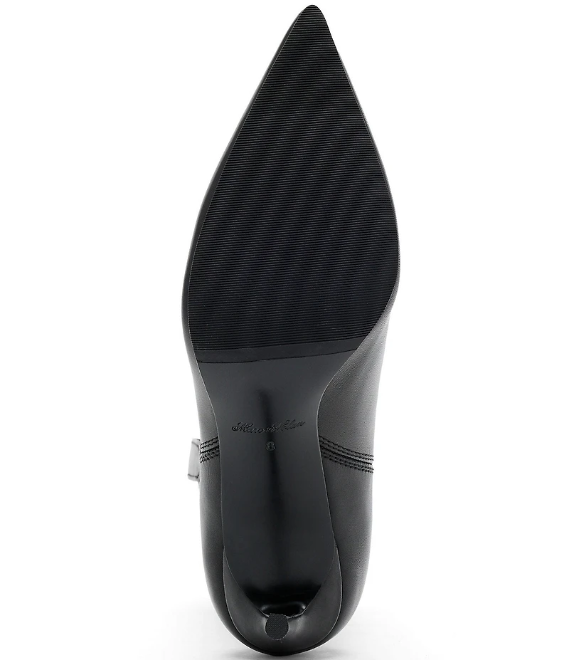 Marc Nolan Women's Jolene Leather Western Stiletto Ankle Boots