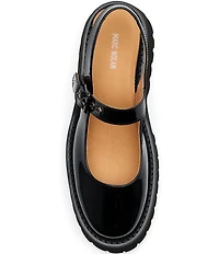 Marc Nolan Women's Luna Patent Leather Mary Jane Lug Slingback Pumps