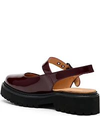 Marc Nolan Women's Luna Patent Leather Mary Jane Lug Slingback Pumps