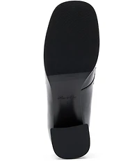 Marc Nolan Women's Margot Patent Leather Rhinestone Ornamented Block Heel Loafer Pumps