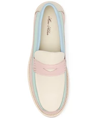 Marc Nolan Women's Ms. Adler Leather Lug Penny Loafers