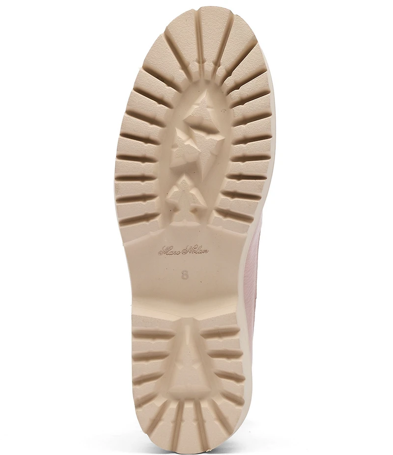 Marc Nolan Women's Ms. Adler Leather Lug Penny Loafers