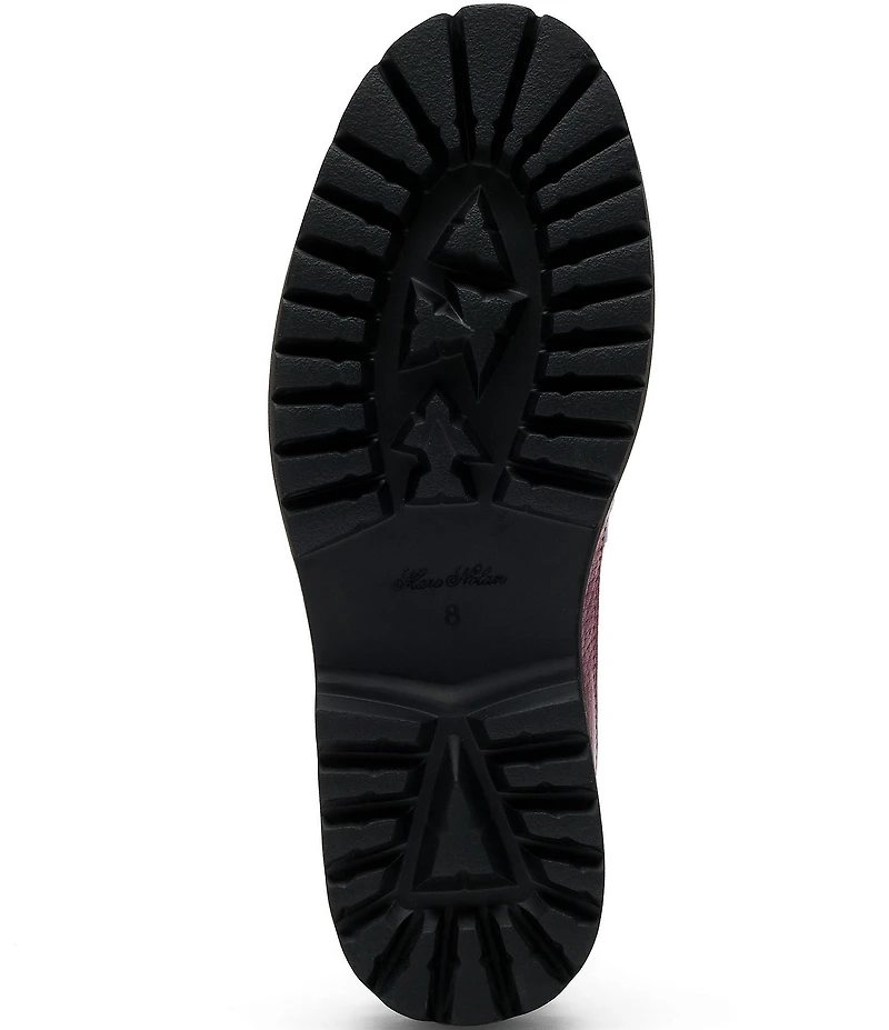 Marc Nolan Women's Ms. Adler Leather Lug Penny Loafers