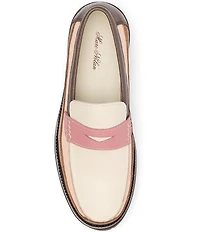 Marc Nolan Women's Ms. Adler Leather Lug Penny Loafers