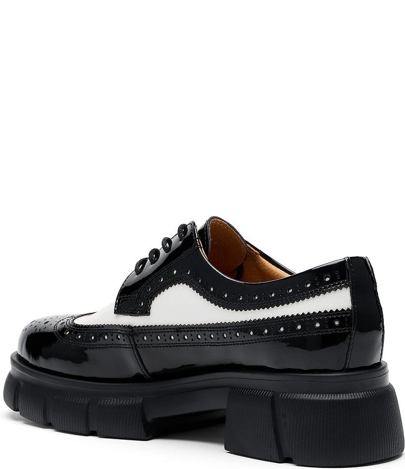 Marc Nolan Women's Ms. Alexander Patent Leather Wingtip Derby Oxfords