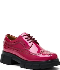 Marc Nolan Women's Ms. Alexander Patent Leather Wingtip Derby Oxfords