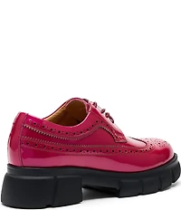 Marc Nolan Women's Ms. Alexander Patent Leather Wingtip Derby Oxfords