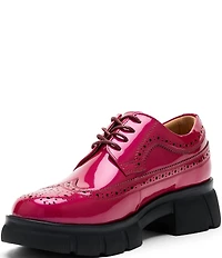 Marc Nolan Women's Ms. Alexander Patent Leather Wingtip Derby Oxfords