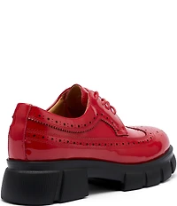 Marc Nolan Women's Ms. Alexander Patent Leather Wingtip Lug Oxfords