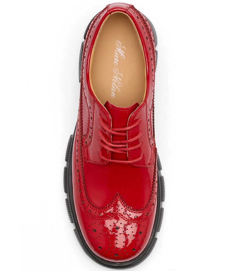 Marc Nolan Women's Ms. Alexander Patent Leather Wingtip Lug Oxfords