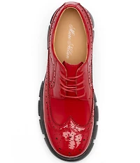 Marc Nolan Women's Ms. Alexander Patent Leather Wingtip Lug Oxfords