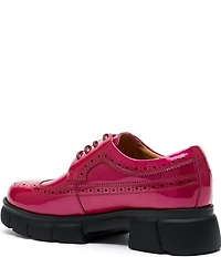 Marc Nolan Women's Ms. Alexander Patent Leather Wingtip Lug Oxfords