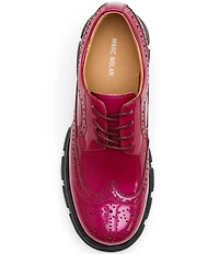 Marc Nolan Women's Ms. Alexander Patent Leather Wingtip Lug Oxfords