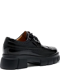 Marc Nolan Women's Ms. Alexander Patent Leather Wingtip Lug Oxfords