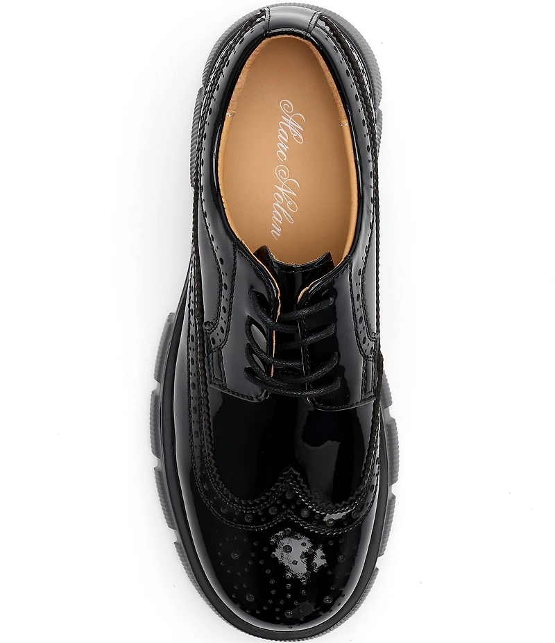 Marc Nolan Women's Ms. Alexander Patent Leather Wingtip Lug Oxfords