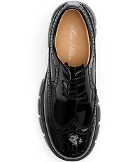 Marc Nolan Women's Ms. Alexander Patent Leather Wingtip Lug Oxfords