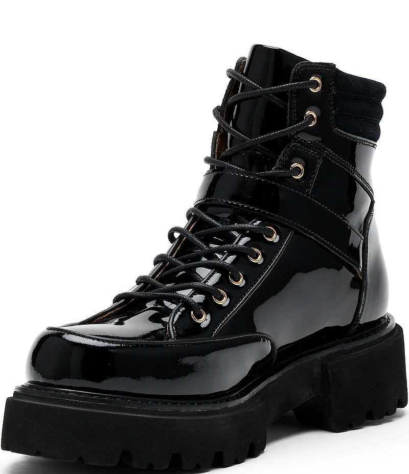 Marc Nolan Women's Ms. Atlas Patent Leather Strap Booties