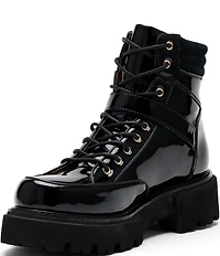 Marc Nolan Women's Ms. Atlas Patent Leather Strap Booties