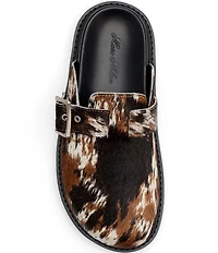Marc Nolan Women's Ms. Shiloh Cow Print Hair Calf Clogs