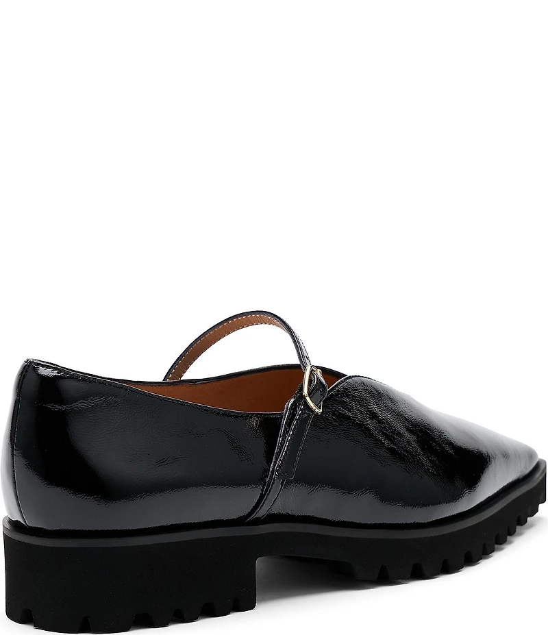 Marc Nolan Women's Roxie Patent Leather Lug Mary Jane Flats