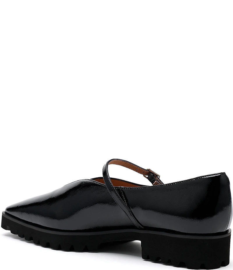 Marc Nolan Women's Roxie Patent Leather Lug Mary Jane Flats
