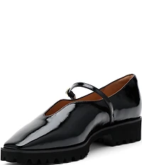 Marc Nolan Women's Roxie Patent Leather Lug Mary Jane Flats