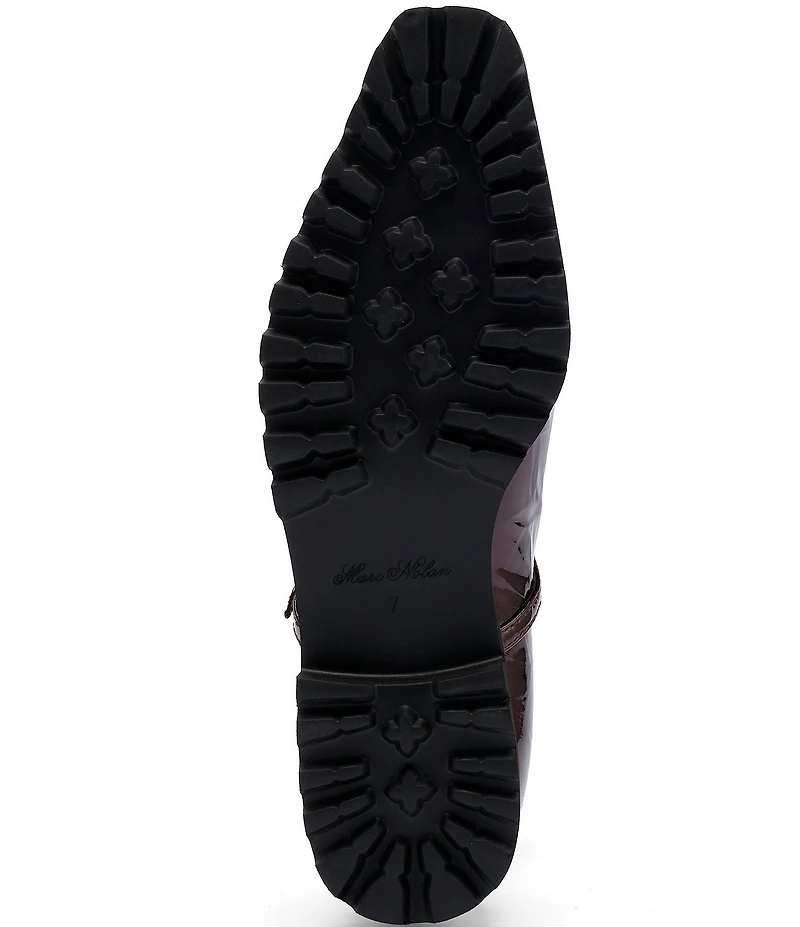 Marc Nolan Women's Roxie Smooth Patent Leather Lug Mary Janes