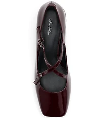 Marc Nolan Women's Ruby Patent Leather Mary Jane Block Heel Pumps