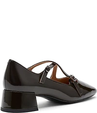 Marc Nolan Women's Ruby Patent Leather Mary Jane Block Heel Pumps