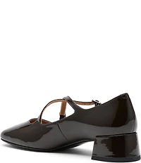 Marc Nolan Women's Ruby Patent Leather Mary Jane Block Heel Pumps