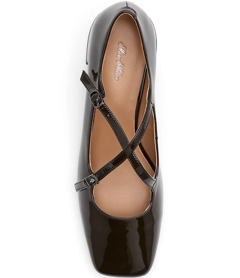 Marc Nolan Women's Ruby Patent Leather Mary Jane Block Heel Pumps