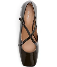 Marc Nolan Women's Ruby Patent Leather Mary Jane Block Heel Pumps