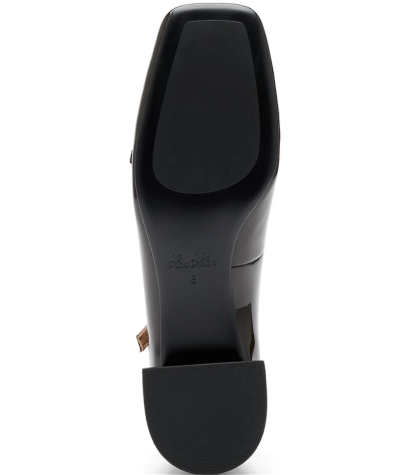 Marc Nolan Women's Ruby Patent Leather Mary Jane Block Heel Pumps