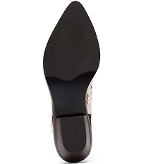 Marc Nolan Women's Savannah Cow Print Hair Calf Ankle Boots