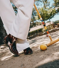 Marc Nolan Women's Savannah Cow Print Hair Calf Ankle Boots