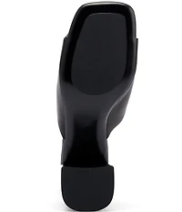 Marc Nolan Women's Sienna Black/White Leather Tassel Block Heel Sandals