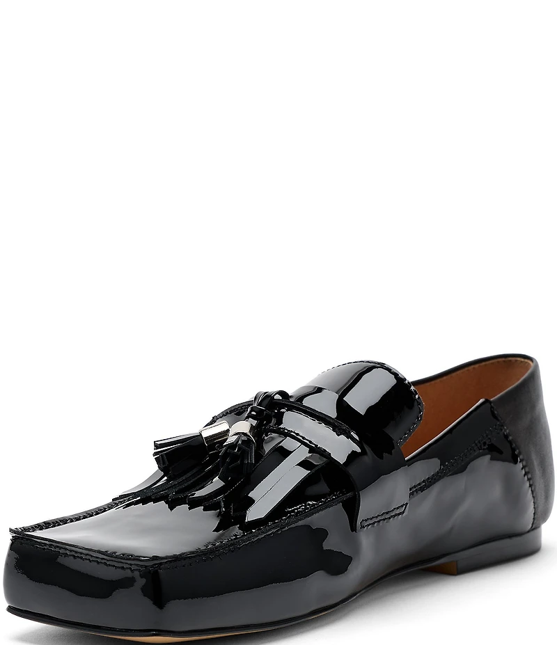 Marc Nolan Women's Simone Patent Leather Tassel Loafers