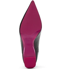 Marc Nolan Women's Sophia Leather Strap Architectural Heel Mules