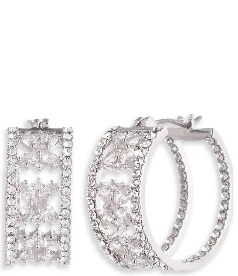 Marchesa Crystal Hoop Earrings